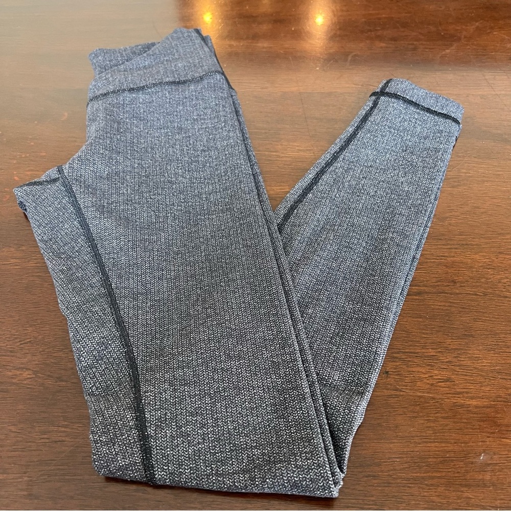 Lulelemon Heather Charcoal Gray Athletic Leggings